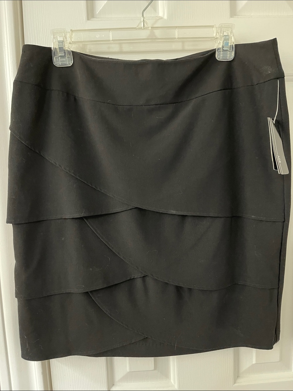 AGB Black Tiered Mini Skirt